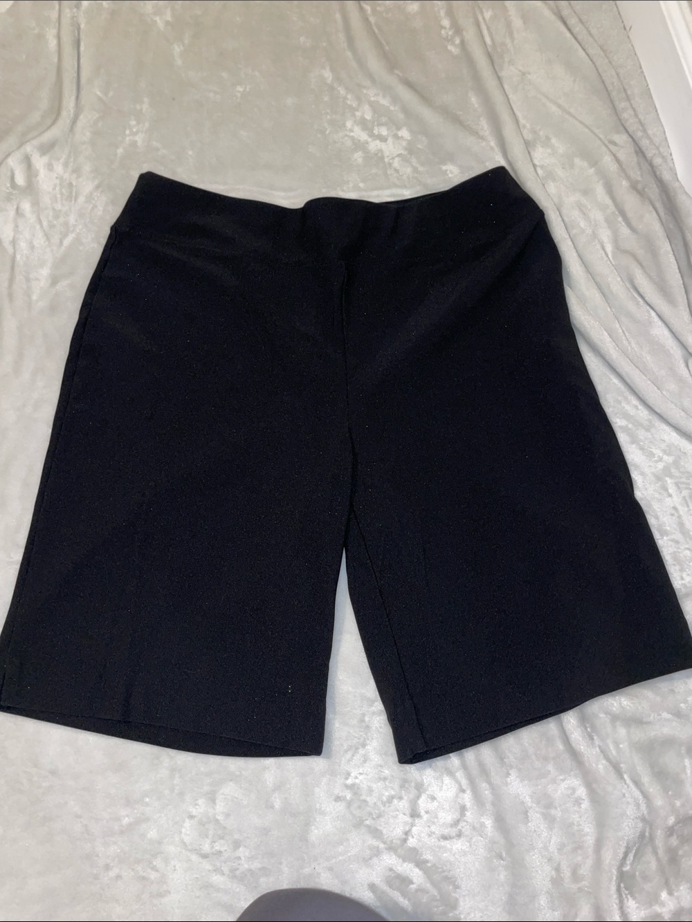 Boston Proper Black Bermuda Knee-Length Shorts